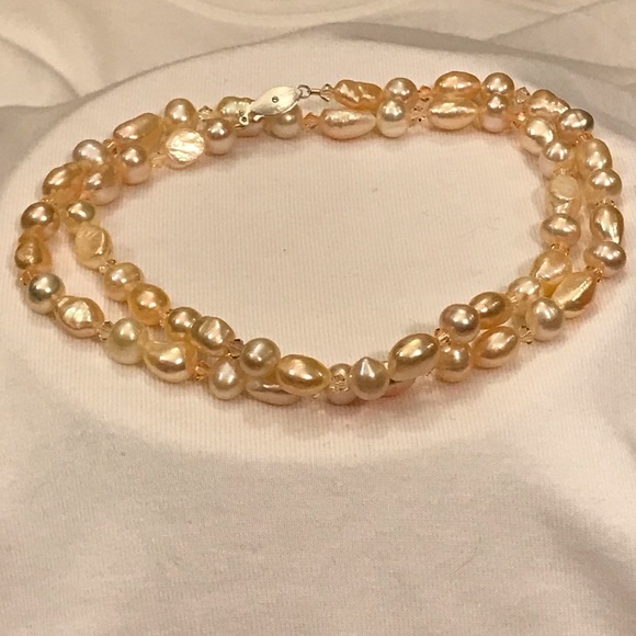 Genuine Baroque Pearl Necklace & Bracelet Set - Picture 8 of 8